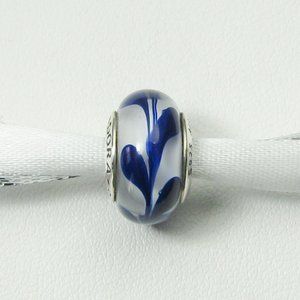 Pandora Cobalt Blue Swirl Murano Charm